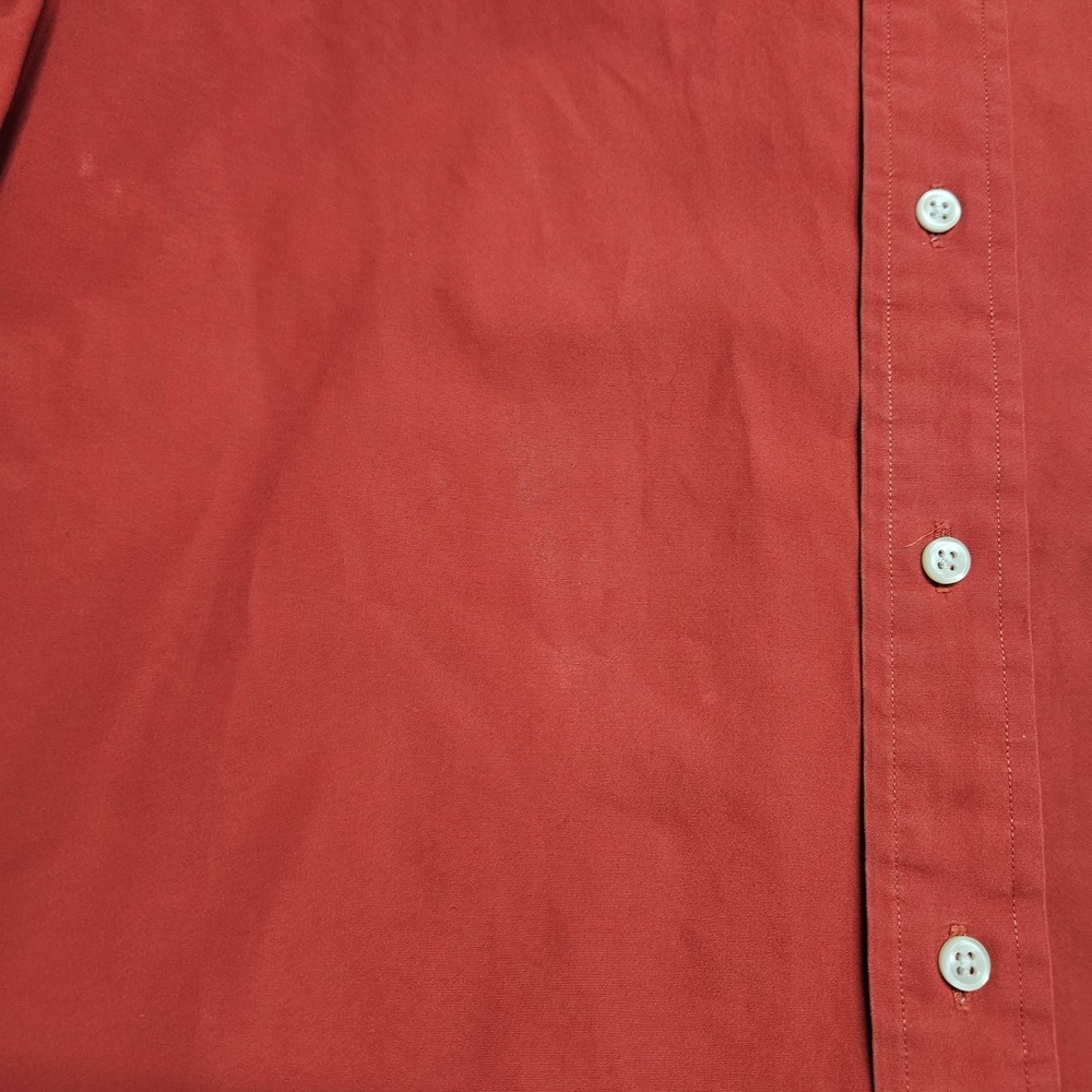 RALPH LAUREN M Classic Double Big Pony Logo Long Sleeves Button Down Red Shirt - Picture 4 of 16